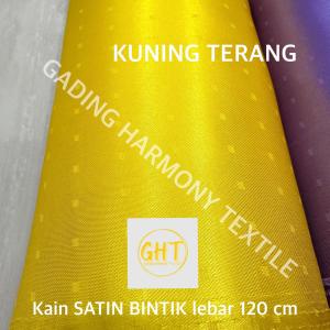 ( per setengah meter ) kain SATIN BINTIK saten sateen silk lebar 120 cm polyester lemes lembut mengkilap bahan gorden hordeng horden tirai dekorasi dekor background backdrop foto taplak meja hidden box hantaran kerajinan tangan