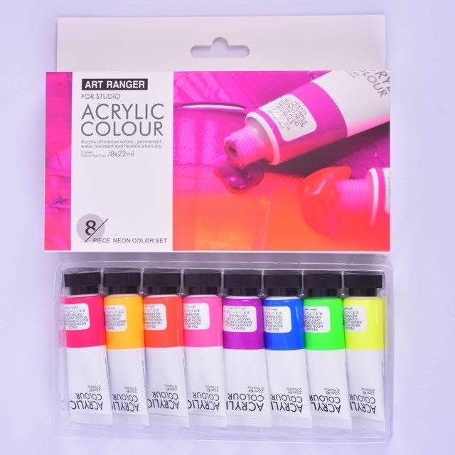 Art Rangers Neon Acrylic Paint Set Lazada PH