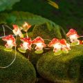 HUYAN Decorative 3D Mushroom Copper Wire Lights Simulation Mushroom Shap Fairy String Lamps Christmas Fairy String Lamps 2/3 Meters Mushroom String Lights Garden Party. 