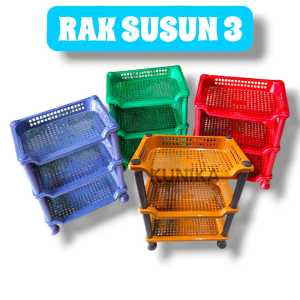 Rak Dapur Segiempat Serbaguna Kitchenset Peralatan Dapur Plastik