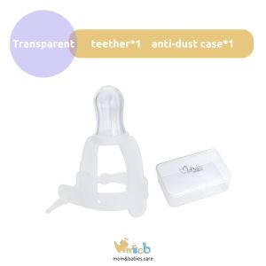 Hntob Baby Silicone Thumb Gloves Teether Transparent Healthy Prevent Finger Sucking 0-24M