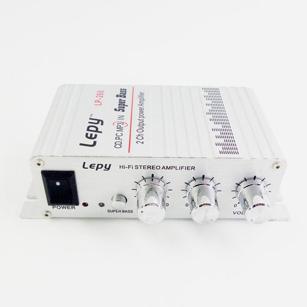 Lepy HiFi Mini Stereo Amplifier Treble Bass Booster - LP-268