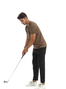 Lulu Mens Round Neck Loose Sports T T-shirt Sweat-Wicking Quick-Drying Breathable Fitness Short-Sleeved Shirt