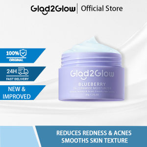Glad2Glow Blueberry Repair Ceramide Moisturizer (30g)Skin Barrier Facial Anti-Pimple Moisturizing Cream