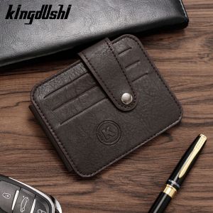 Dompet Kartu Kecil Pria Wanita Menbense K15-1A Muat Banyak Kartu Dengan Zipper Tempat Koin Bahan PU