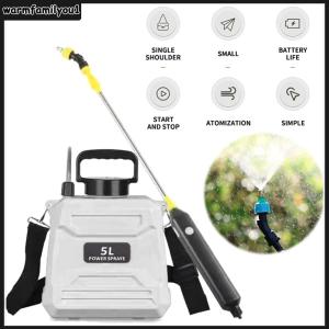 【สต๊อกพร้อม】พ่นยาฆ่าแมลง 5L ไหล่พ่นไฟเป้สะพายหลังสเปรย์ USB เครื่องพ่นน้ำในสวนแบบชาร์จได้ 3 โหมดสำหรับการรดน้ำสนามหญ้า