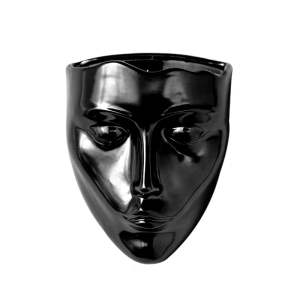 กระถางดอกไม้ใบหน้าเซรามิกตกแต่งสำหรับห้องนั่งเล่นอุปกรณ์ปลูกพืชแบบแขวนระเบียงห้องนอนตกแต่งผนังสวน