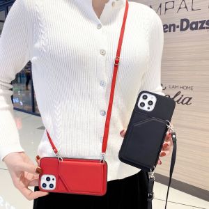 หนัง Crossbody กระเป๋า สายคล้องกระเป๋าที่ถอดออกได้ กระเป๋าสตางค์ เคสมือ จับสำหรับ Samsung Galaxy S21 Ultra Plus, A52, A72, A12, A02S, S20, S20 Plus, FE, หมายเหตุ 20 Ultra