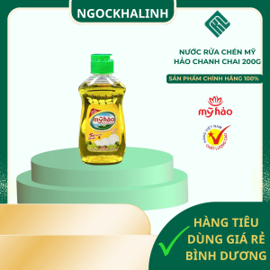 Nước rửa chén Mỹ Hảo chanh chai 200g