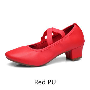 Dance shoes Womens Latin jazz dance shoes Canvas soft sole high heels Adult dance hall Tango casual shoes Womens sports shoes