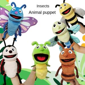 LANGJ Plush Bees Animal Insect Hand Puppet Ladybugs Sensory Toys Plush Dragonflies Hand Puppet Ladybugs Plush Doll Toys Soft Hand Finger Story Puppet Kids