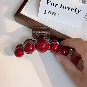 Độc đáo Ladybird hình Kẹp tóc càng cua lớn Clip Tóc kẹp hàm Ladybird tóc bắt barrettes tóc trang sức đồ trang trí tóc