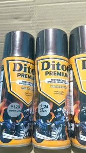 Paket Lengkap Cat Semprot Pilox 4 Kaleng: Pcx Matte Grey Abu-abu Dof Dop 9280 Primer Grey 9120 Silver 9124 Clear Gloss 9128 400cc