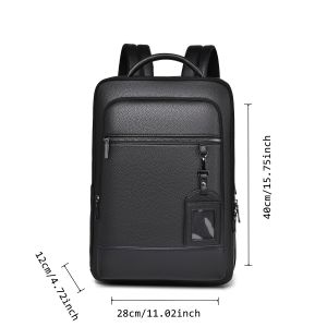 Mens business laptop bag made of PU material with a 15.6-inch independent laptop compartment