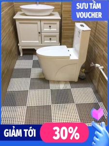 Thảm Nhựa Ghép Chống Trơn Trượt Nhà Tắm Nhà Bếp Thoát Nước Rất Tốt KT 30x30cm. Thảm lót sàn nhà (1 Miếng) Thảm Nhựa Chống  Trơn Trượt Trải Sàn Thảm Trải Sàn  Bể Bơi - Thảm Trí  Tài