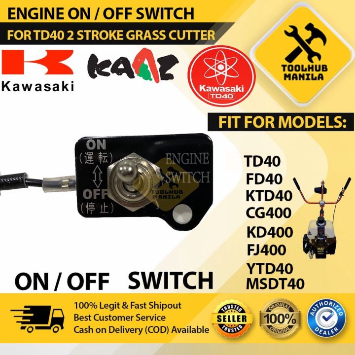 Engine OnOff Switch for TD40 Kawasaki 2 stroke Grass Cutter Brush ...