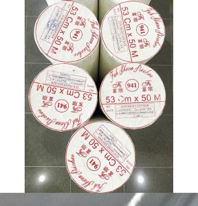 สติ๊กเกอร์พีวีซี ขนาดหน้ากว้าง 40cm x 80 cm สีขาวเงา รหัส #941