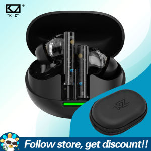 KZ Carol Pro TWS Bluetooth 5.4 Earphone 10mm Super-Linear High-Sensitivity Driver DJ Monitors Earbuds 6-Microphone Hybrid Active Noise Cancellation Technology Headsets Comfortable To Wear Sport Game Headphone For Smartphones MP3 MP4 Player