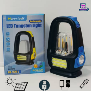 3 Modes USB Solar Charging Power Bank Floodlight Rechargeable LED Tungsten Light