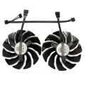 LUXURYLYN T129215SU GPU Cooler DC 12V Dual Fans Video Card Cooler Professional 4Pin Graphics Card Fans for GIGABYTE RTX2060GTX1650 1660/1660Ti Computer Cooling. 
