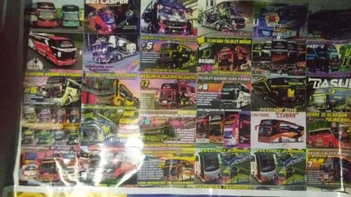 stiker bus basuri isi 45 kotak 1 lembar | Lazada Indonesia