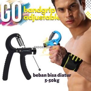 GO HandGrip Adjustable Olahraga Beban Penguat Otot Tangan Ergonomis