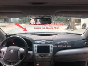 Thảm Taplo Da Pu NAPPA Xe Toyota Camry LE XLE Nhập Mỹ Đc Thiết Kế Ghép Nối Trên Bề Mặt Taplo