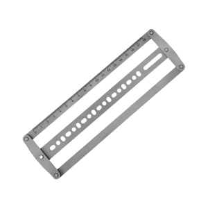 Steel Belt Center Tool For Precise 18 48mm Leather Hole Alignment In Crafting Projects