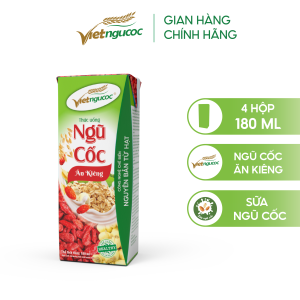 Combo 2 Lốc Sữa Ngũ Cốc Ăn Kiêng VIỆT NGŨ CỐC Uống Liền Thích Hợp Cho Người Ăn Kiêng Giảm Cân 180ml/Hộp