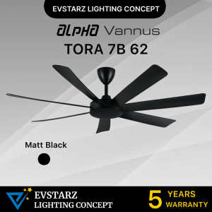 ALPHA VANNUS TORA 7B 62/72 inches DC Motor Ceiling Fan with Remote Control