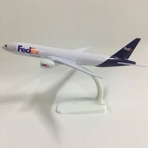 2025JASON TUTU 20cm Plane Model Airplane Model FedEx Aviation Boeing 777 Aircraft Model 1:300 Diecast Metal Airplanes Planes Toys