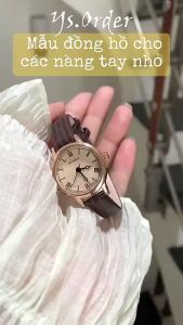 Đồng hồ nữ mặt nhỏ BARSH dây da mềm thời trang nữ Hàn Quốc M2