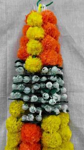 UUU+35 ST52 Marigold Jasmine Wall Door Wedding Pelamin Decoration Thoran