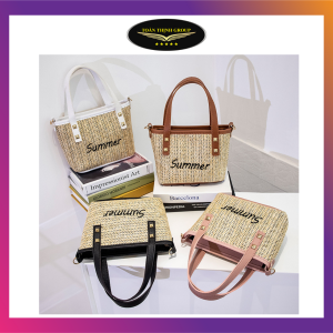 [Siêu Dễ Thương] Túi Xách Đeo Chéo Nữ Mini Bằng Rơm Thời Trang Mùa Hè 2021 Mã AO2