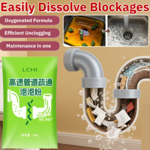 🔥Easily Dissolve Blockages🔥High-Speed Pipeline Dredging Bubble Powerful Pipe Unclogging Agent Bag Deodorant Dredge