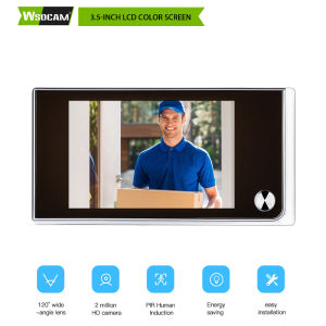 3.5 inch Video peephole Digital Doorbell 120 Degree Angle Door Eye Camera Electronic Peephole Viewer Outdoor Bell Ring