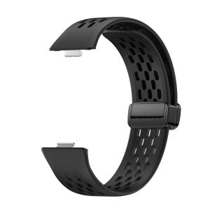 Sport Silicone Strap for Huawei Watch Fit 3 Women Men Breathable Silicone Replacement Band with Magnetic Closure for Huawei Watch Fit 3