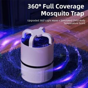 PPRVAU Anti Mosquito Mosquito Killer Lamp Pregnant Safe Effective Powerful Mosquito Zapper Physical Mosquito Elimination with LED Night Light Mosquito Trap for Home