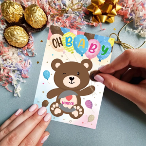 24 Baby Shower Game Scratch Off Scratcing Raffle Game 3 Winner Door Prizes Girl Boy Neutral Gender Reveal