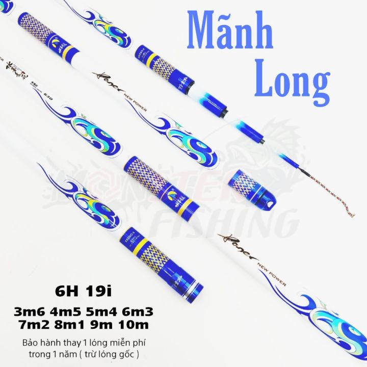 (Tải tĩnh 4kg)Cần câu tay Mãnh Long chuyên săn hàng tùy chọn từ 3m6 tới ...