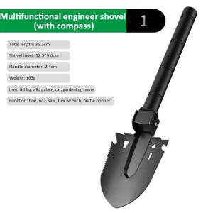 Polocat พลั่วสำหรับตั้งแคมป์พลั่วเอนกประสงค์พับได้กลางแจ้งแบบพกพาสำหรับวิศวกรการล่าสัตว์การเดินป่าทำสวนรถตกปลาฉุกเฉิน