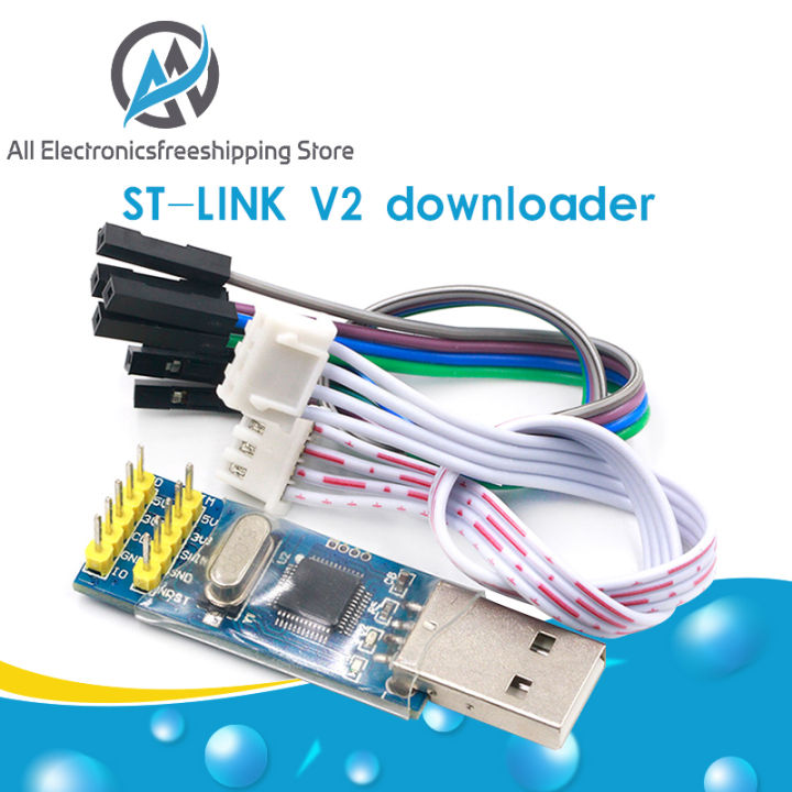 1pcs Mini St-link/v2 St Link Stlink Stm8 Stm32 Emulator Download Super ...