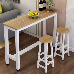 【1-2 Day Delivery】Bar Table Home Balcony Wall Long Table Bar High Table with Chairs