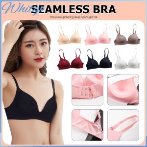 บราดันสีทึบสำหรับผู้หญิงชุดชั้นในสตรีไร้สายรวบรวมชุดชั้นในนุ่มสวมใส่สบายไม่ระคายเคืองผิว