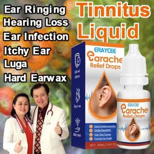 30ML Tinnitus liquid Ear Drops Infection Treatment Original Remover Earache Cleaning Liquid for Relieving Ear Pruritus Ringing Ear Wax Remover Earache Liquid Ear Pruritus Ear Cleaning Detergent Ear Infection Treatment Cleaning Liquid Ear Disease