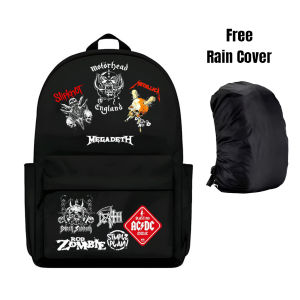 Tas Ransel Sekolah Kekinian Anak Laki Laki dan Perempuan Motif Band Bisa COD Terlaris Terbaru 2025 / Tas Band