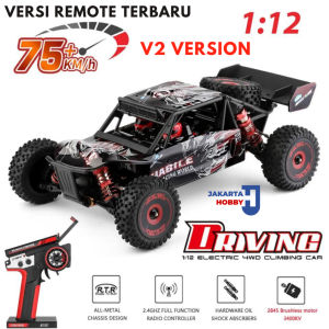 promo akhir tahun RC Car WL 124016 Mobil RC Truggy Offroad Brushless 1/12 4WD 75KM/h RTR