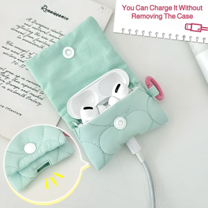 Bluetooth Headset Protector Bluetooth Headset Bag with Charging Port Seven Colors Available