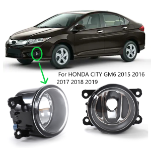 A pair fog lamp light front bumper lamp light For HONDA CITY GM6 2014 2015 2016 2017 2018 2019