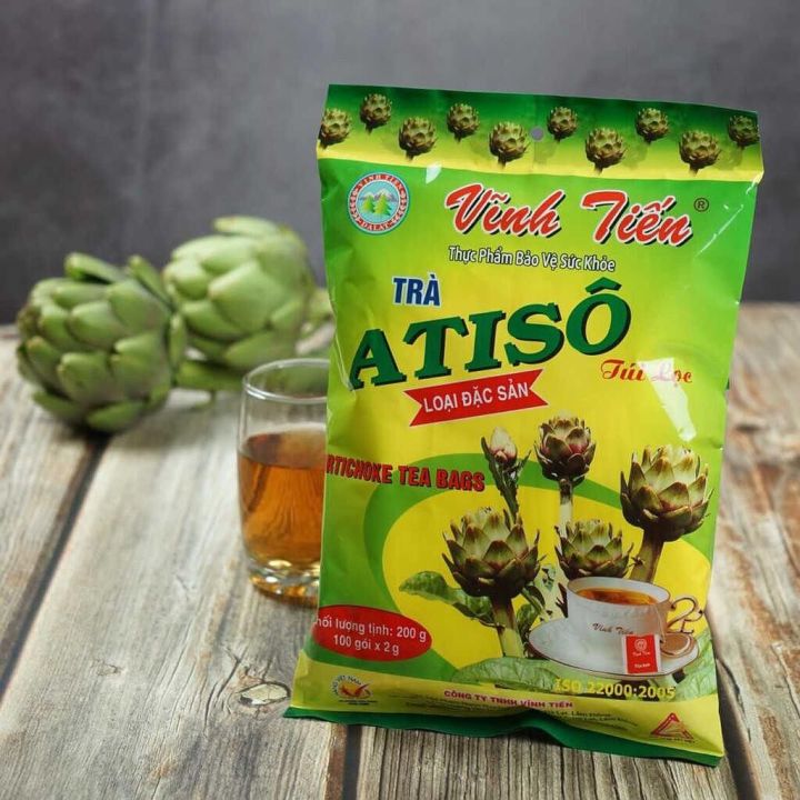 ชาอาร์ติโชค ชาเวียดนาม (ATISO TEA) ขนาด 200 กรัม (100ซอง*2กรัม) นำเข้า ...